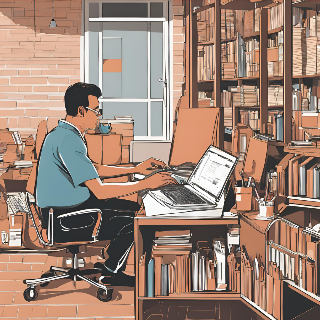 Jasper werkt aan programma's