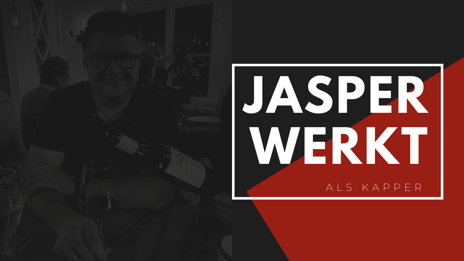Jasper werkt als kapper